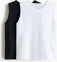 H&M 2-pack Slim-fit Sports Tank Tops With Drymove