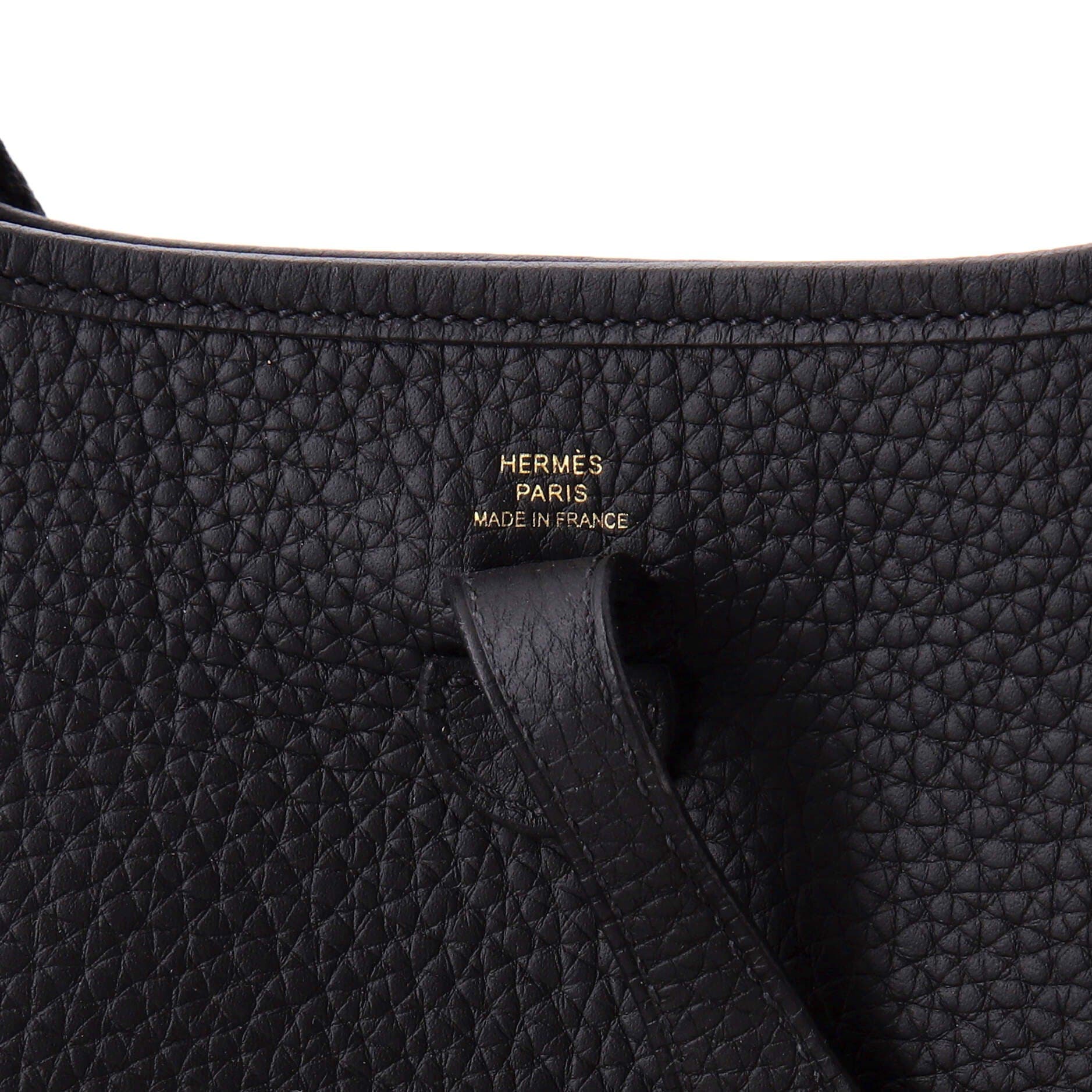 Pre-Owned Hermes Evelyne Bag Gen III Clemence TPM, Alternate, color, Noir