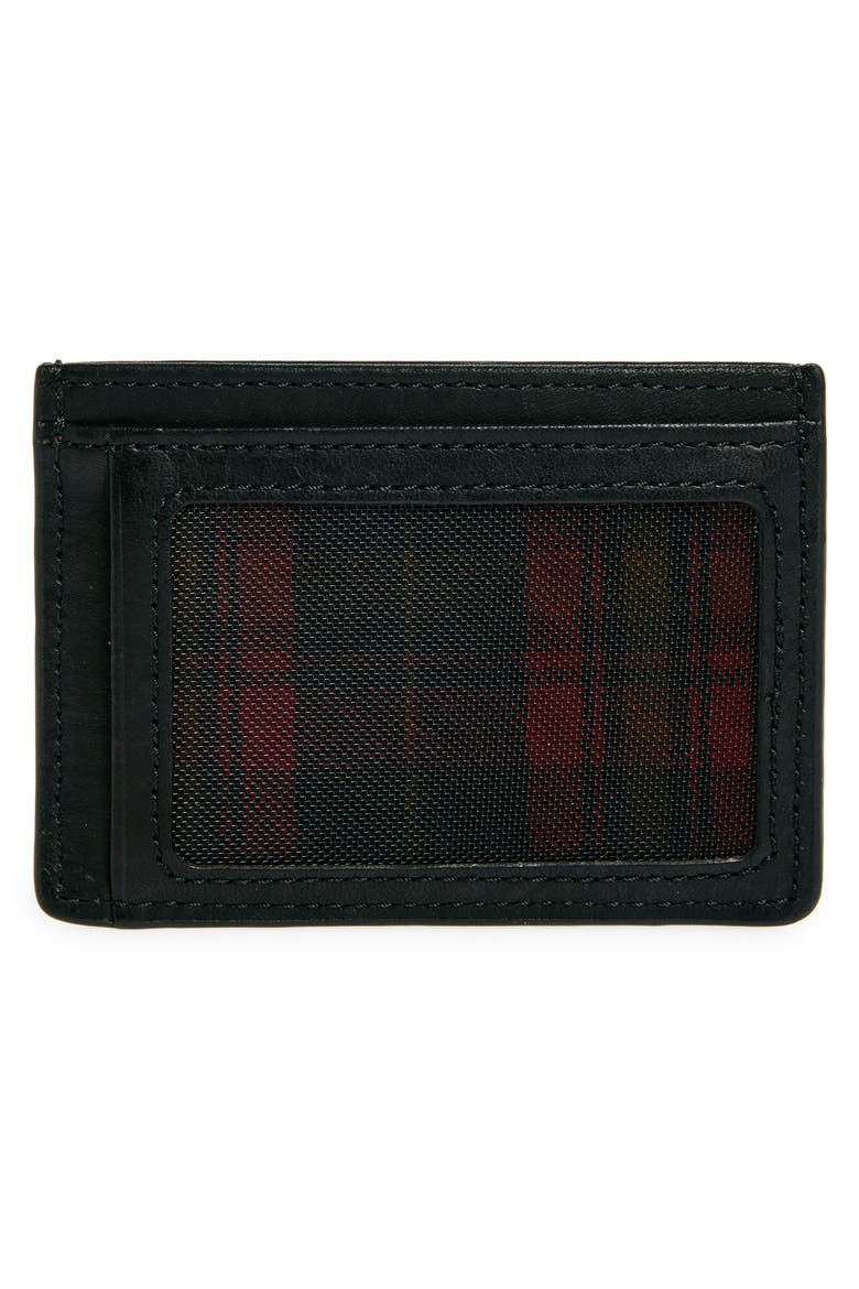 Front Pocket Leather Card Case, Alternate, color, BLACK