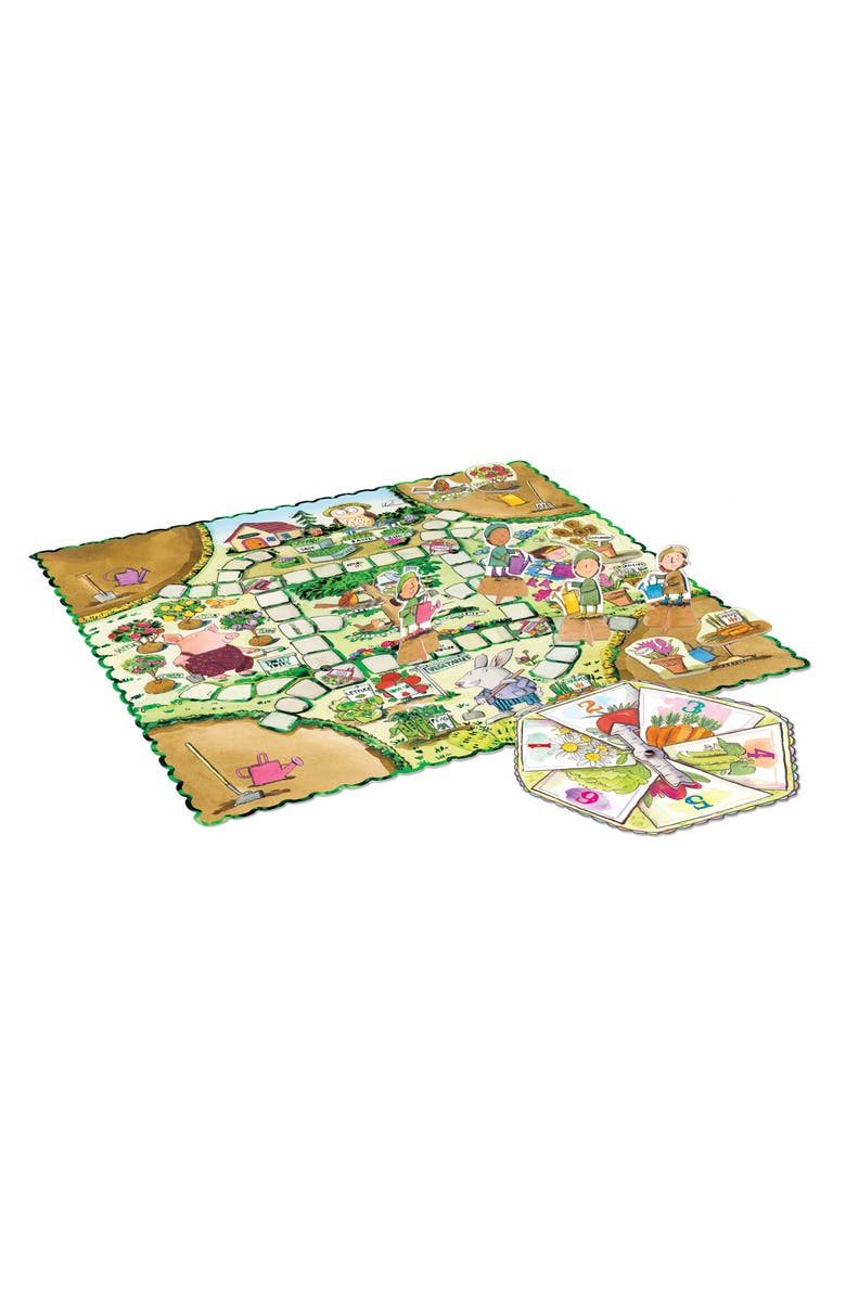 eeBoo Gathering a Garden Board Game, Alternate, color, Green