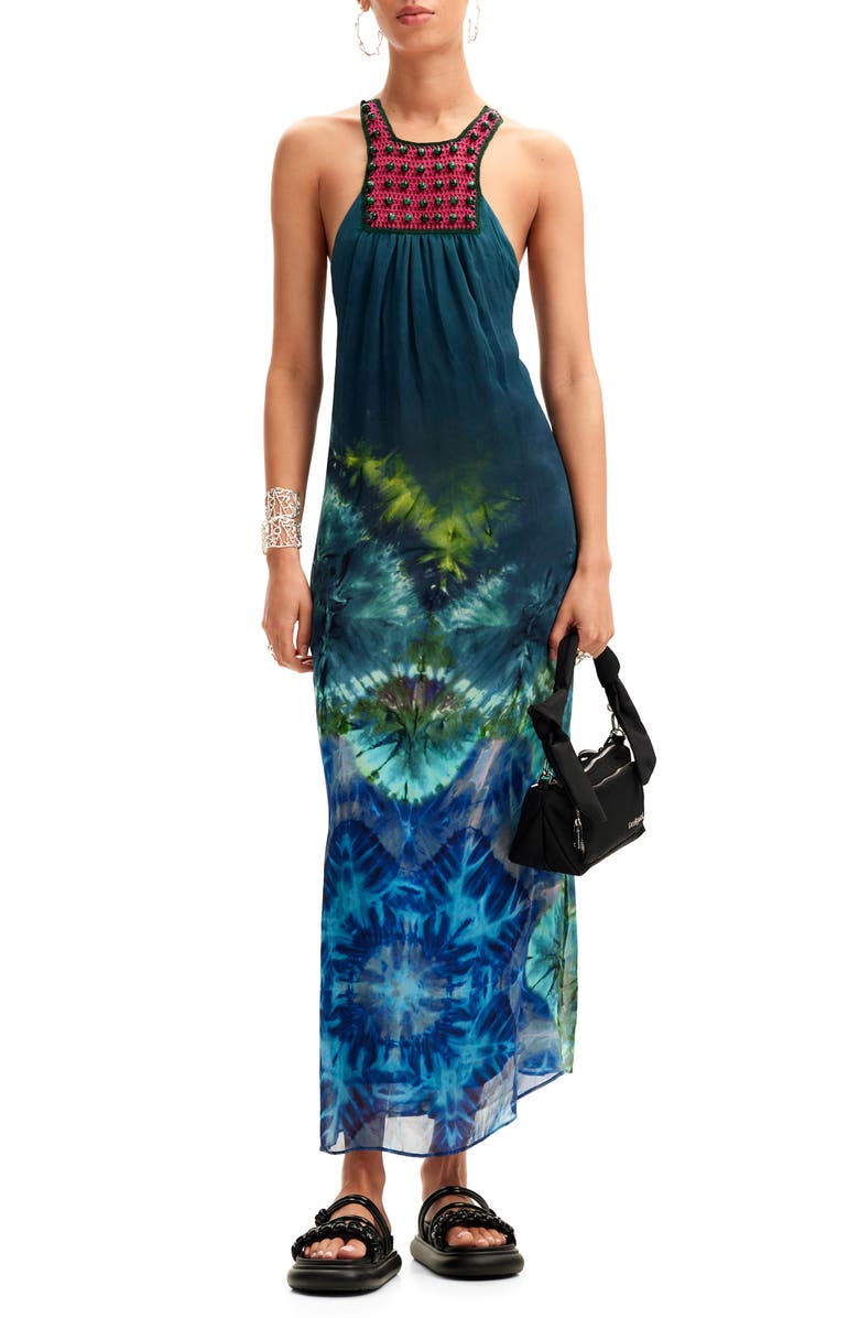 Desigual Eolias Sleeveless Cover-Up Dress, Main, color,