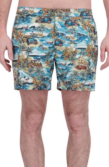 Robert Graham Quick Dry Swim Trunks In Hawaii