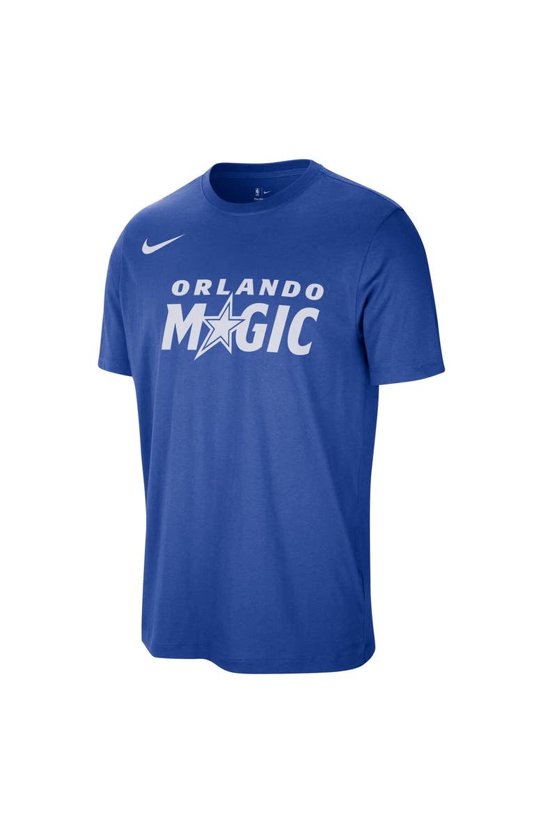 Nike Unisex Nike Blue Orlando Magic Team Wordmark Essential T-Shirt, Alternate, color, Blue
