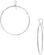 Nashelle Signature Large Hammered Hoop Earrings
