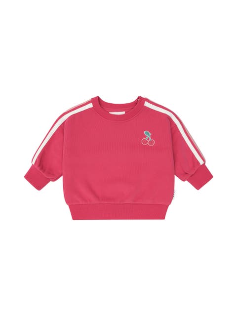 Cherry Racer Stripe Sweatshirt (Toddler, Little Kid, Big Kid)