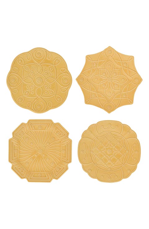 Jardin du Monde Set of 4 Salad Plates