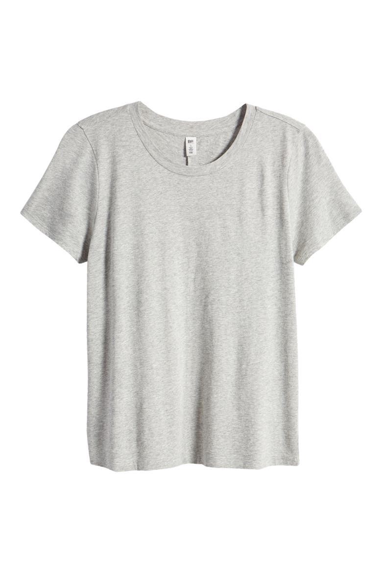 Crewneck T-Shirt, Alternate, color, GREY HEATHER