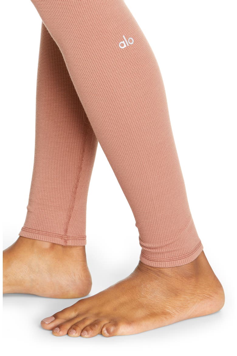 High Waist Pure Thermal Leggings, Alternate, color, CHESTNUT