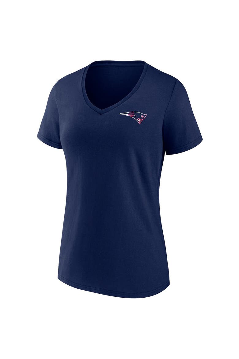 Women's Fanatics Branded Navy New England Patriots Team Mother's Day V-Neck T-Shirt, Alternate, color, Navy