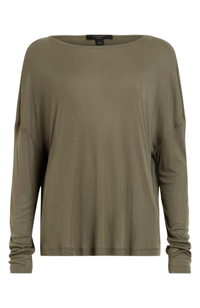 AllSaints Rita Francesco Long Sleeve Boatneck T-Shirt, Alternate, color,