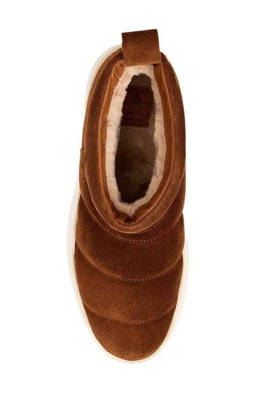 Aquatalia Alcee Mini Platform Bootie In Brown