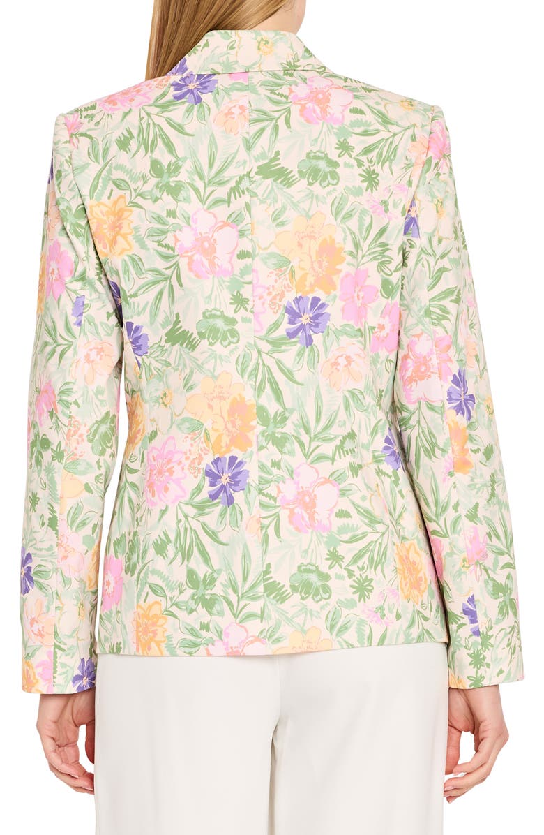 Tahari ASL Floral Blazer, Alternate, color, Nude Moss
