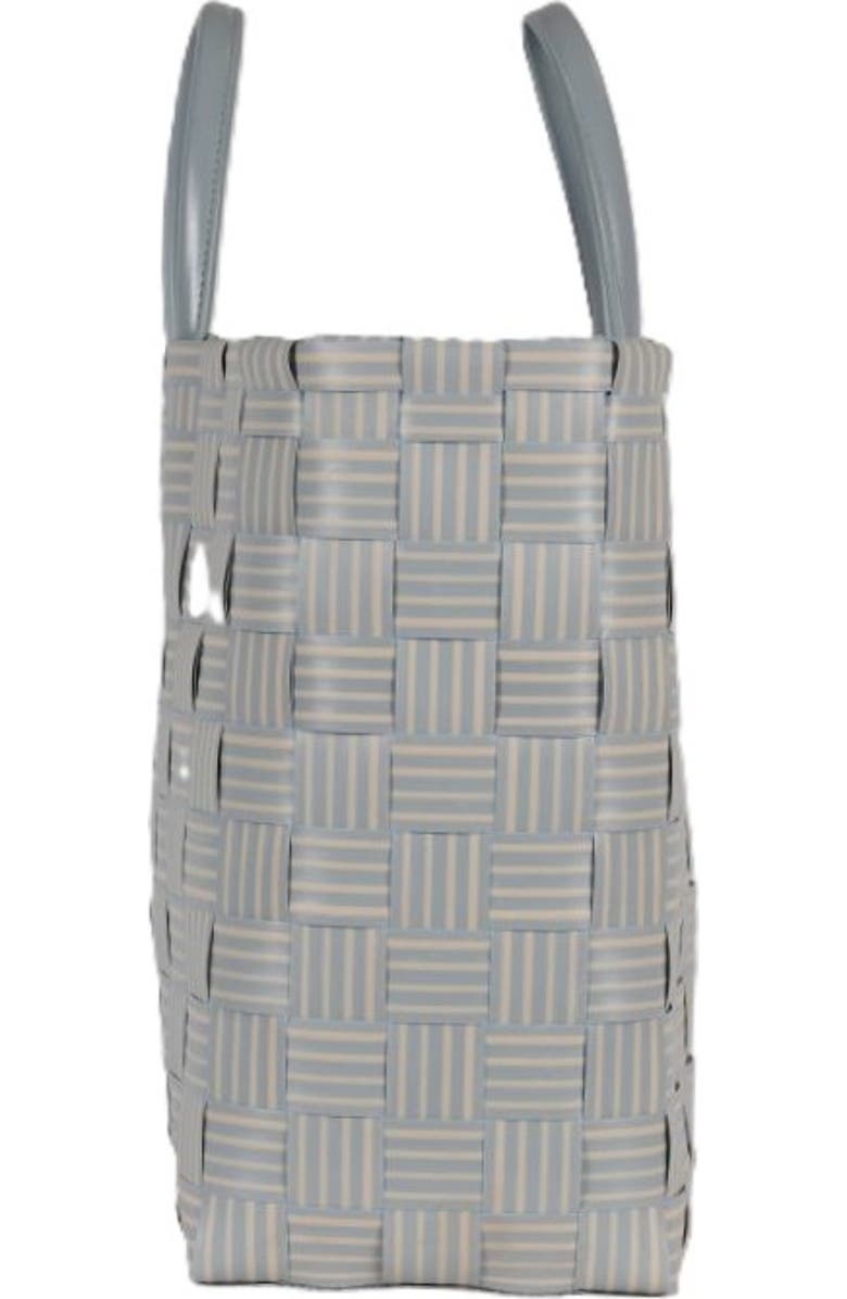 Handed By Joy Recycled Plastic Shopper, Alternate, color, Steel Grey