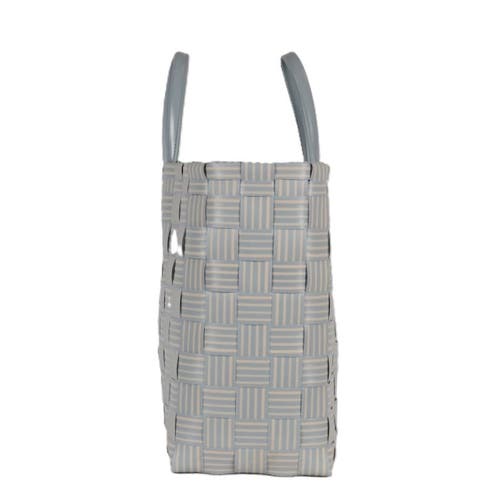 Handed By Joy Recycled Plastic Shopper In Steel Grey