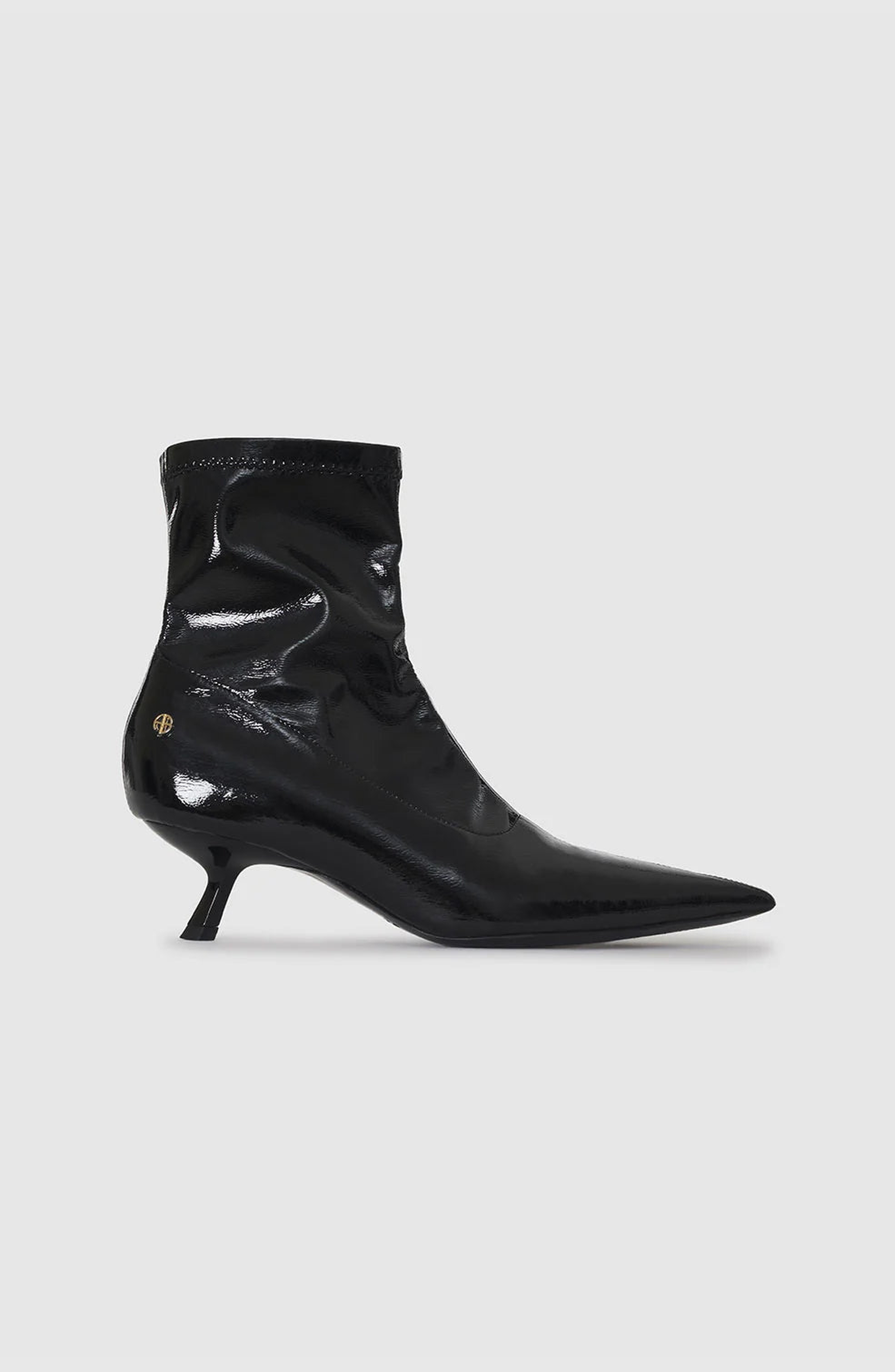 ANINE BING Hilda Boots, Alternate, color, High-Shine Black