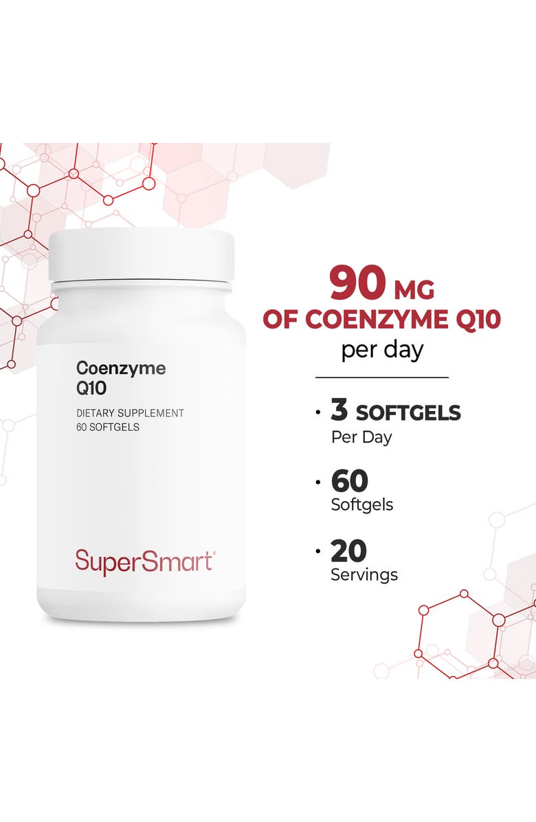 SuperSmart Coenzyme Q10 90mg per Day, Alternate, color, NO COLOR