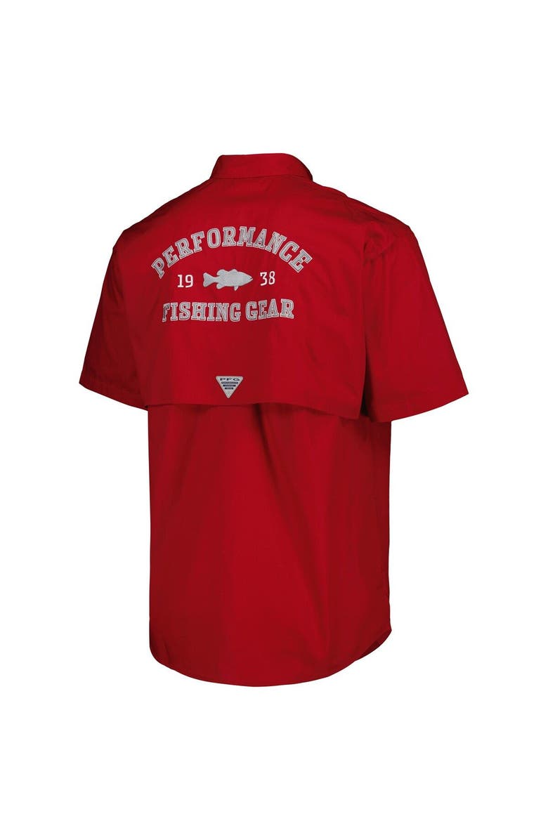 Columbia Men's Columbia Crimson Alabama Crimson Tide Bonehead Button-Up Shirt, Alternate, color, Crimson