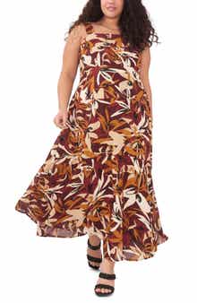 Print Sleeveless Maxi Dress