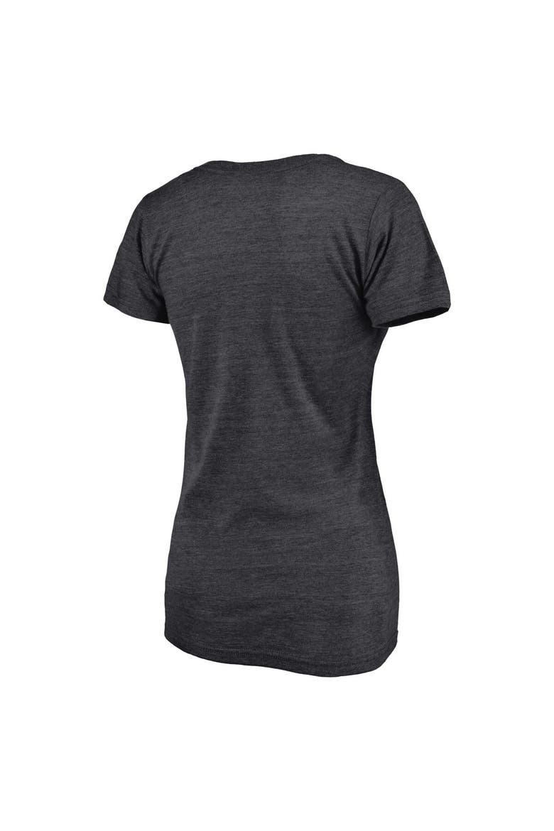 Women's Fanatics Branded Heather Charcoal Chicago White Sox League Leader V-Neck T-Shirt, Alternate, color, Heather Charcoal