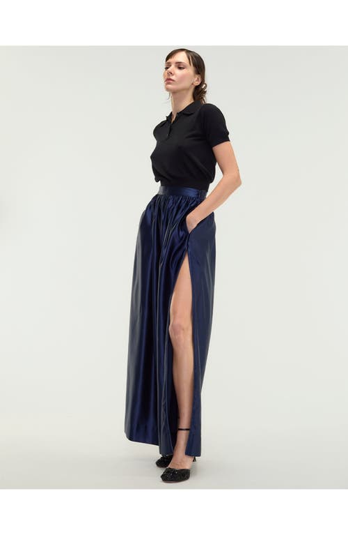 Cynthia Rowley Belle Maxi Skirt In Navy