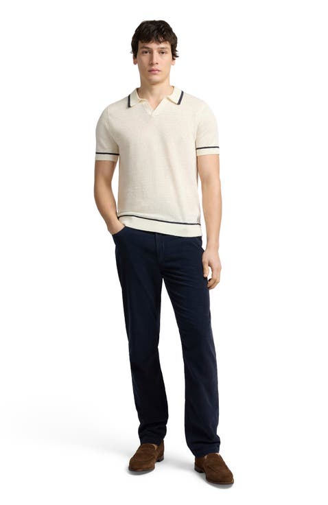 Linen Johnny Collar Polo