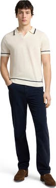 Onia Linen Johnny Collar Polo
