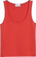ST. JOHN Silk & Cotton Sweater Tank