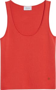 ST. JOHN Silk & Cotton Sweater Tank