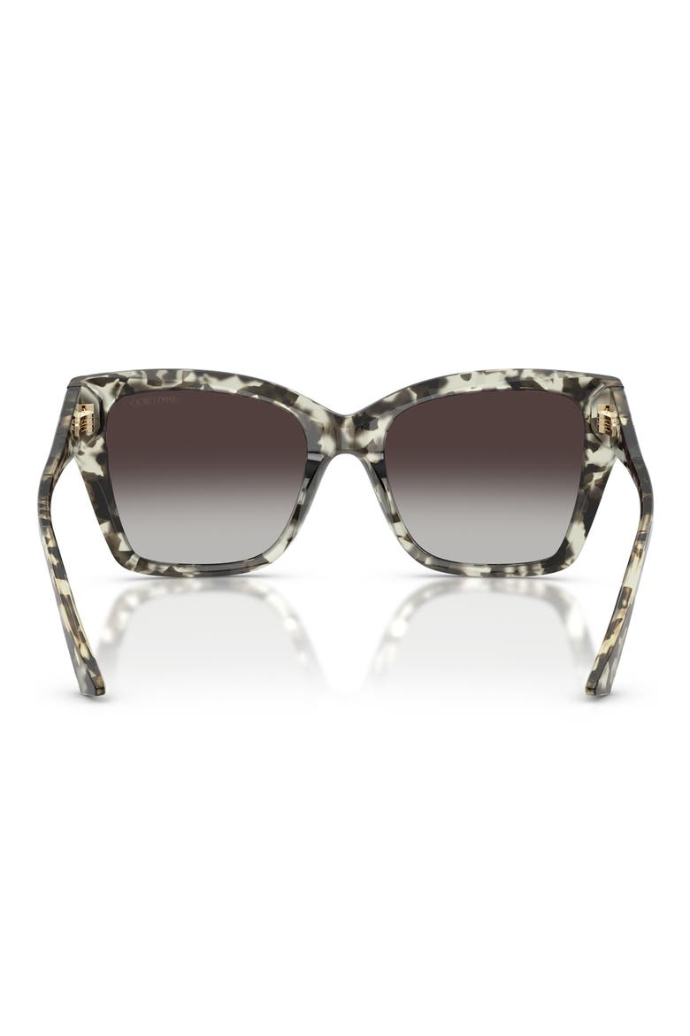 54mm Gradient Square Sunglasses, Alternate, color, MILKY HAVANA / GRADIENT GRAY