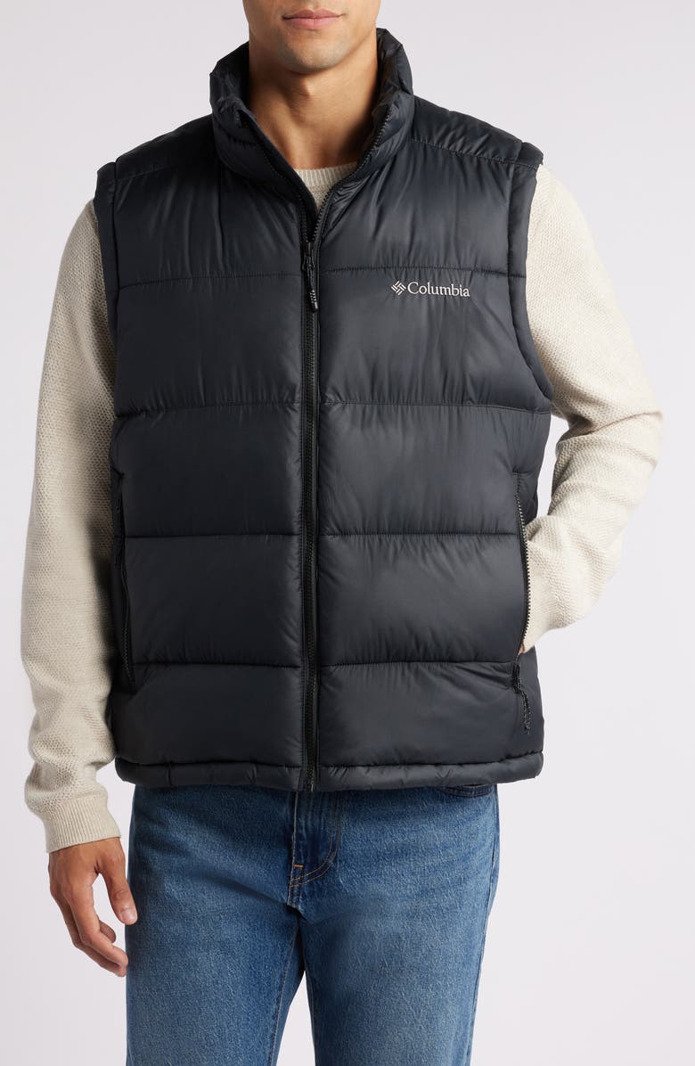 Columbia Pike Lake<sup>™</sup> II Water Repellent Insulated Puffer Vest, Alternate, color, Black/ Black