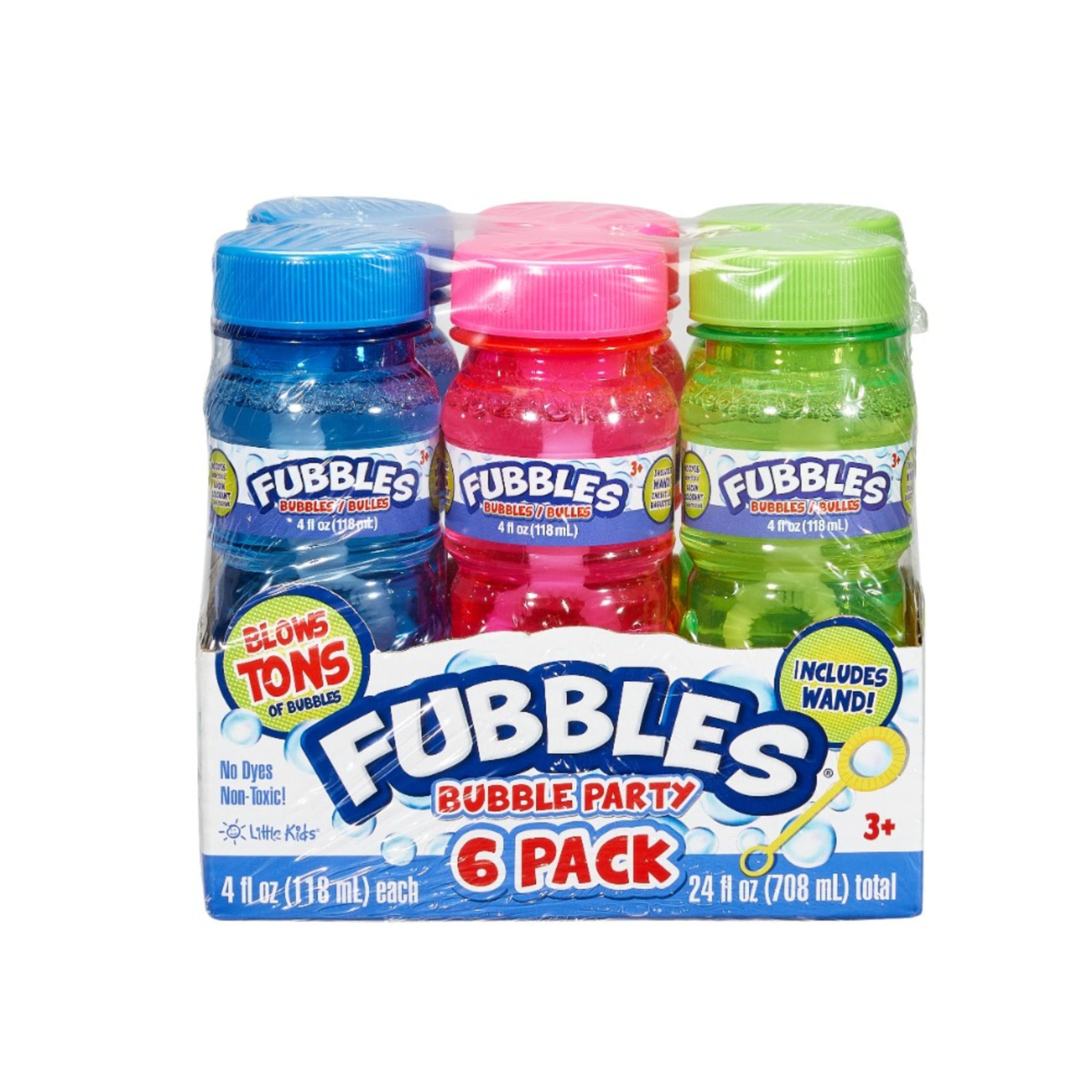 Little Kids Kids Fubbles Bubbles 6 Pack in Multicolored 