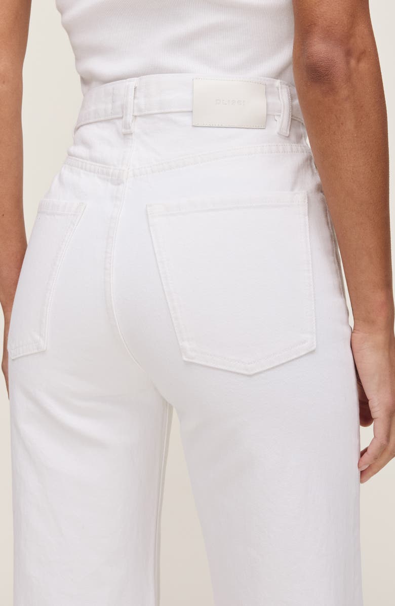 DL1961 Karmine Refined High Waist Ankle Wide Leg Jeans, Alternate, color, White