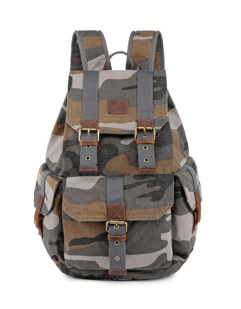 Leaf Hill Canvas Drawstring Backpack