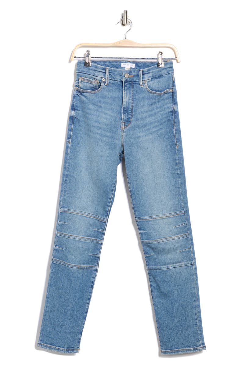 Good American Good Classic Knee Detail Skinny Jeans, Alternate, color, Indigo760