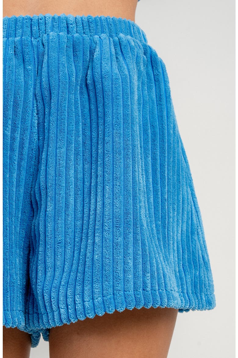 Boxy Oversized Corduroy T-shirt, Alternate, color, BLUE