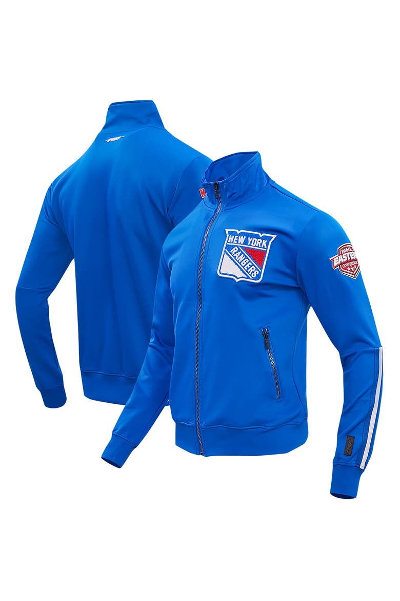 Men's Pro Standard Blue New York Rangers Classic Full-Zip Track Jacket, Main, color, Blue