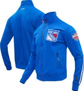 PRO STANDARD Men's Pro Standard Blue New York Rangers Classic Full-Zip Track Jacket