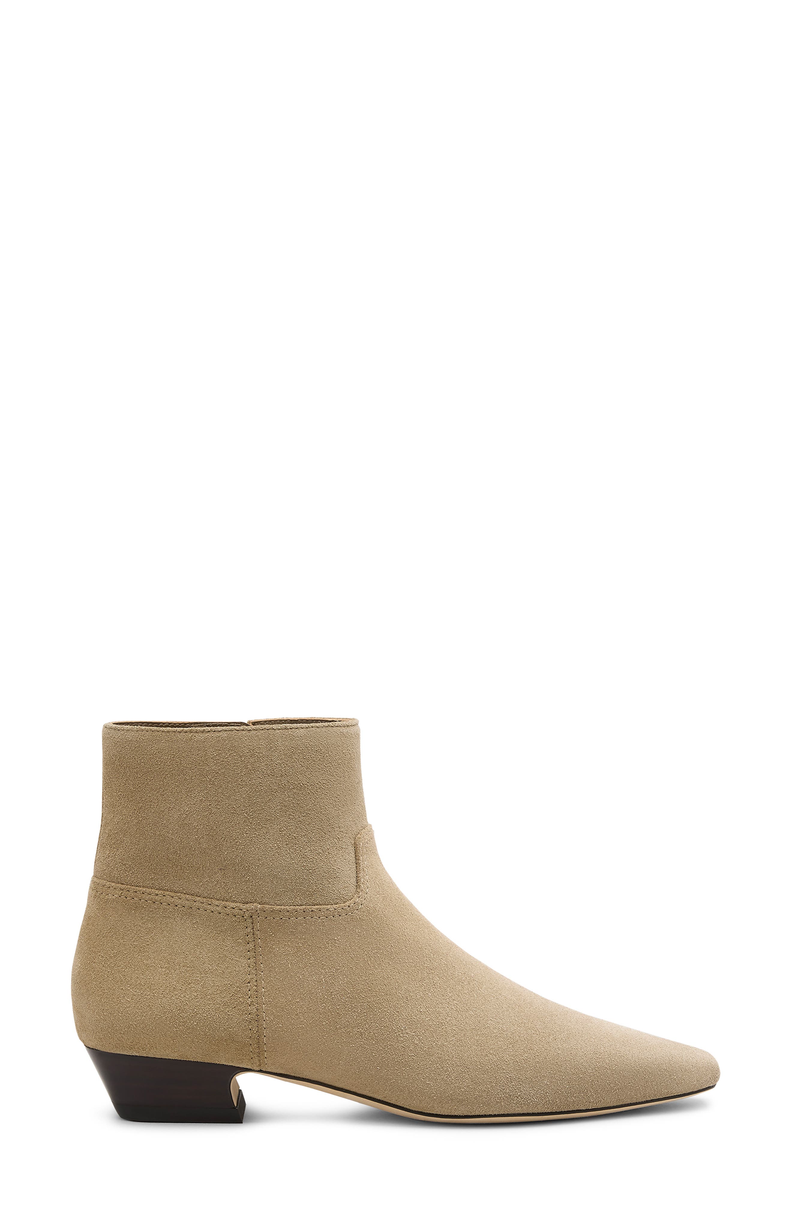 Stuart Weitzman Stassi Zip Bootie, Alternate, color, Golden Olive/ Marron Vino