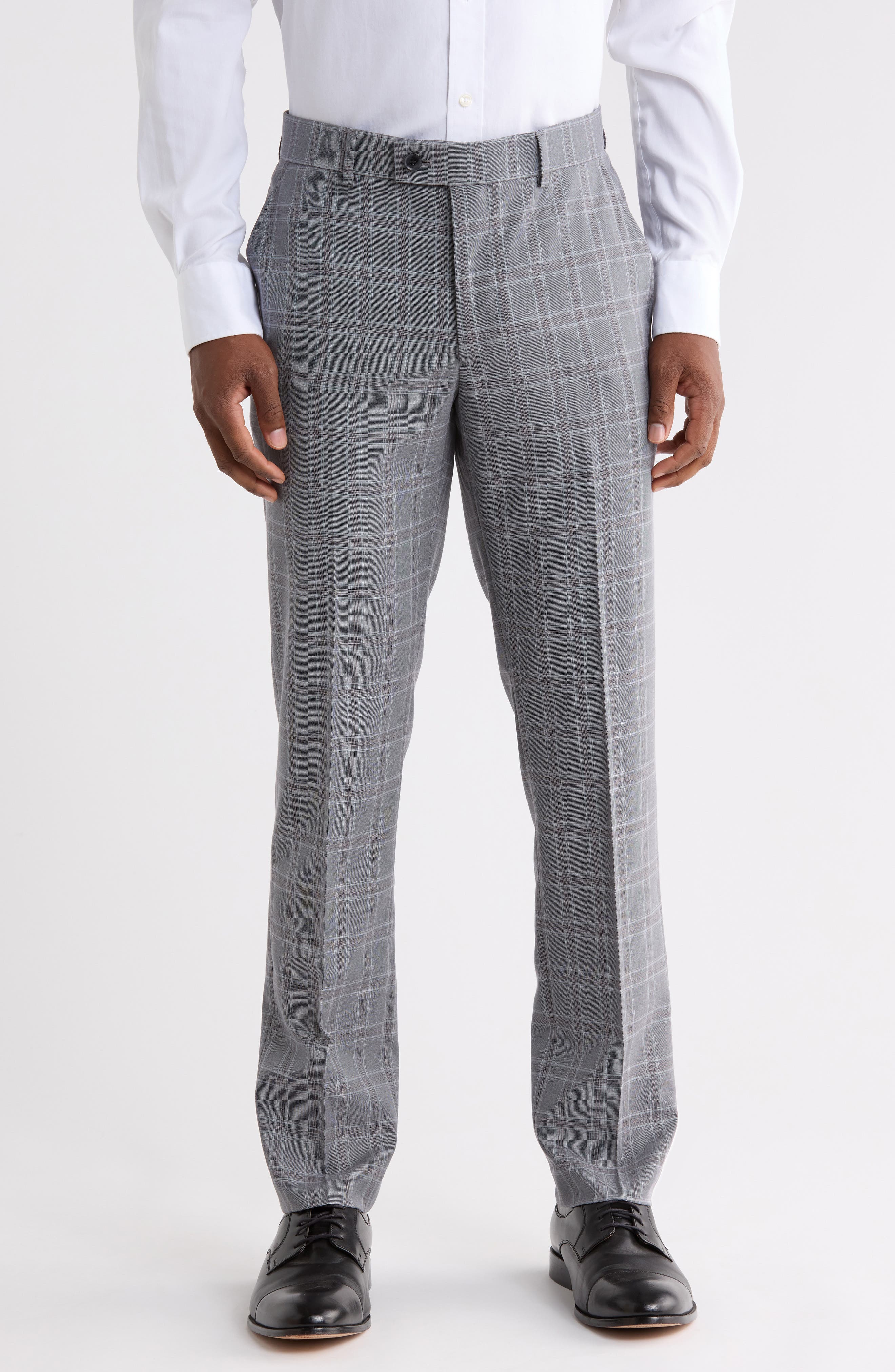 Tonal Plaid Trousers