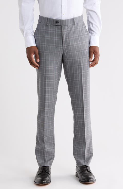Tonal Plaid Trousers