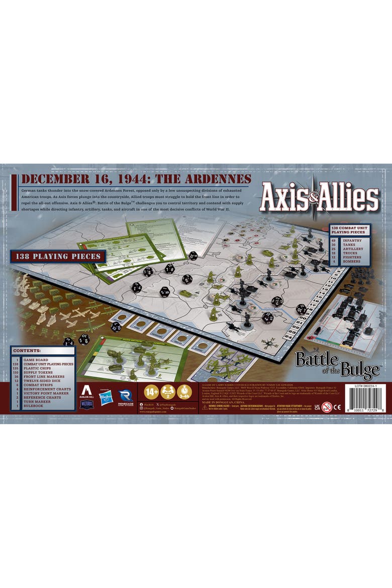 Axis & Allies Battle Of The Bulge Wwii Strategy Board Game, Ages 14+, Alternate, color, Multicolored