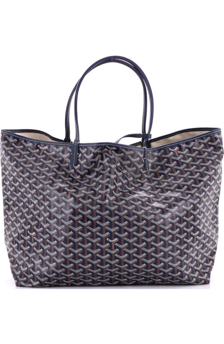 Pre-Owned Goyard Saint Louis Tote Coated Canvas GM, Alternate, color, Blue