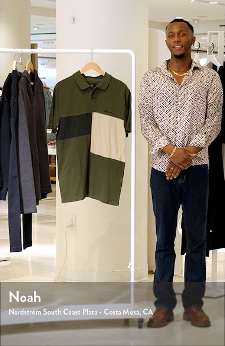 Stoney Baloney Colorblock Piqué Knit Polo, sales video thumbnail
