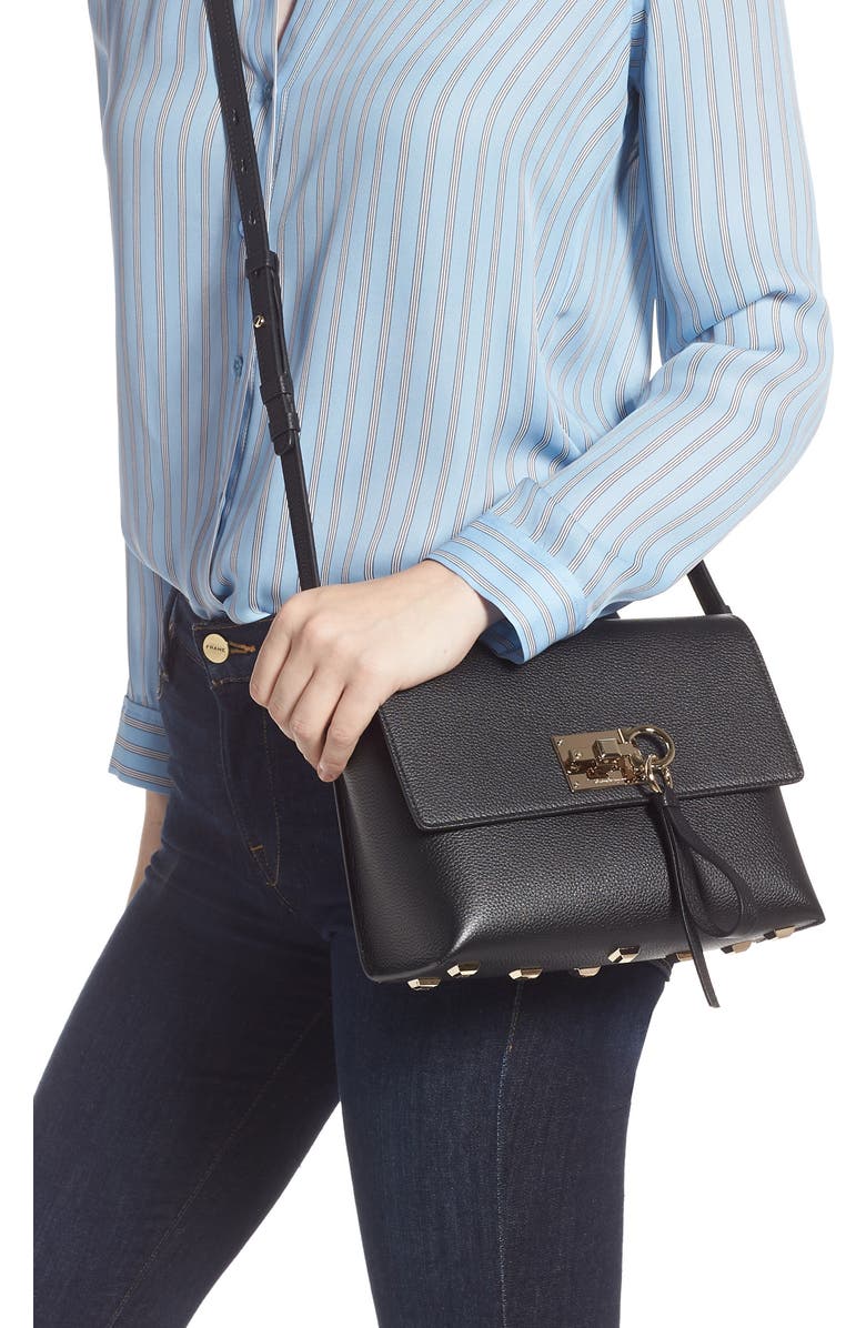 FERRAGAMO Salvatore Ferragamo The Studio Small Leather Crossbody Bag, Alternate, color,