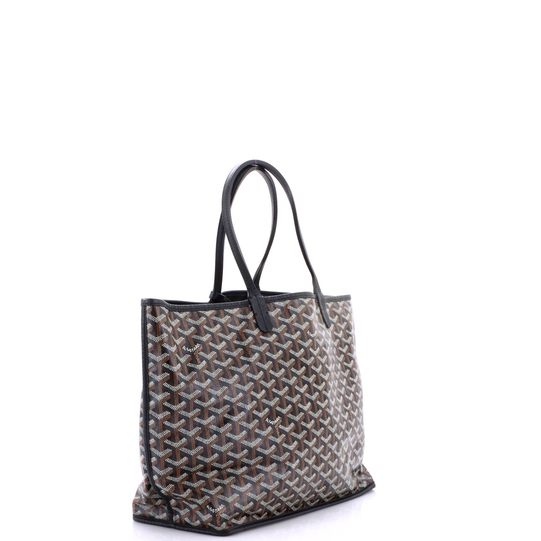 Anjou Reversible Tote Coated Canvas PM, Alternate, color, Black