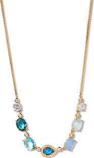 Nadri Blue Lagoon Frontal Necklace