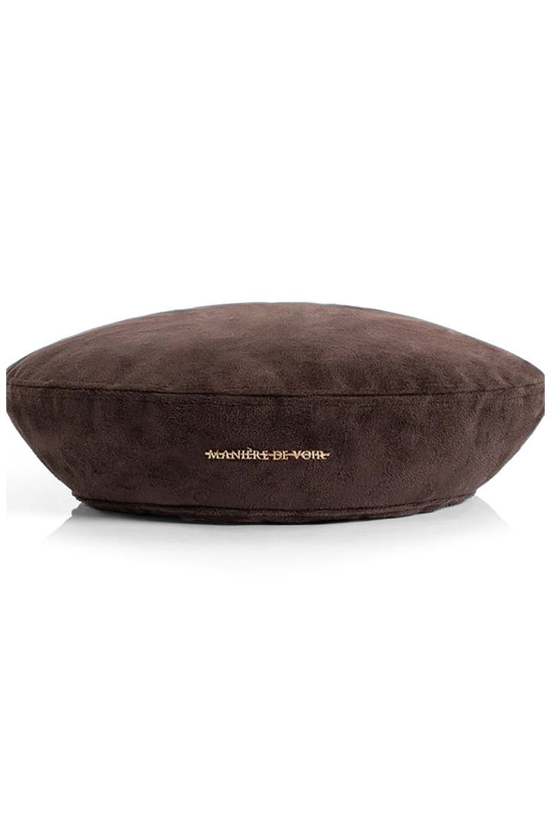 Anya Suede Beret, Main, color, Brown