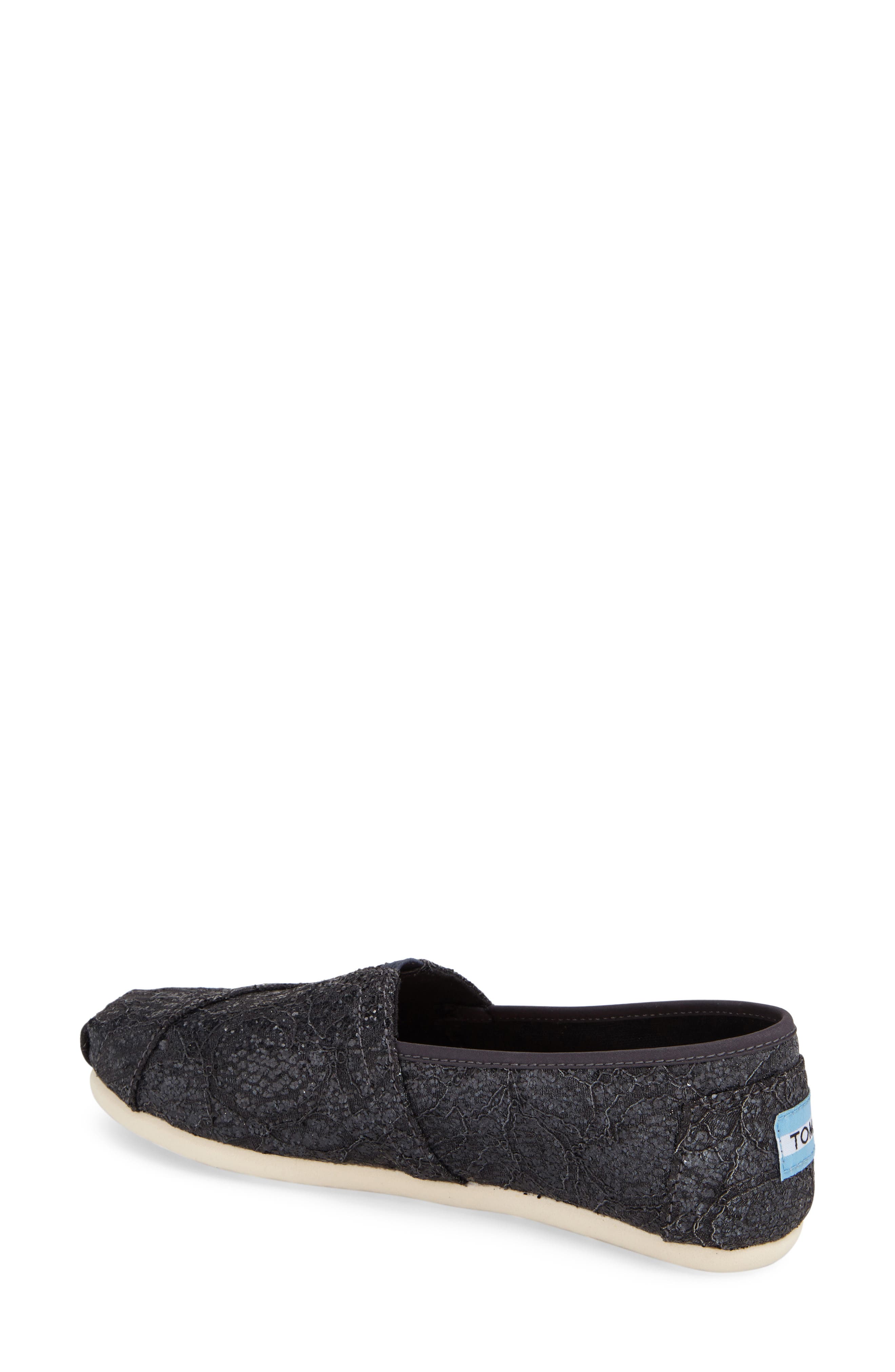 TOMS 'Classic Lace Glitz' Slip-On, Alternate, color, 