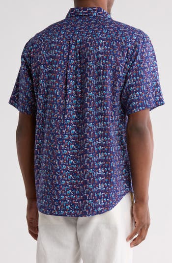 Last Call Short Sleeve Button-Up Shirt