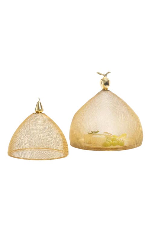 Lunares Gold Mesh Domes In Gold